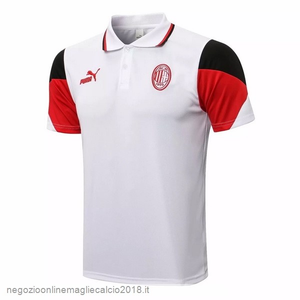 Polo AC Milan 2021/2022 Bianco Rosso Nero