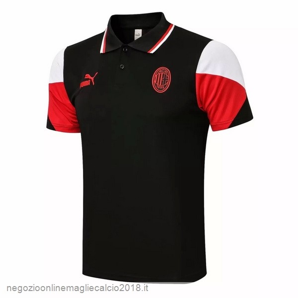 Polo AC Milan 2021/2022 Nero Rosso Bianco