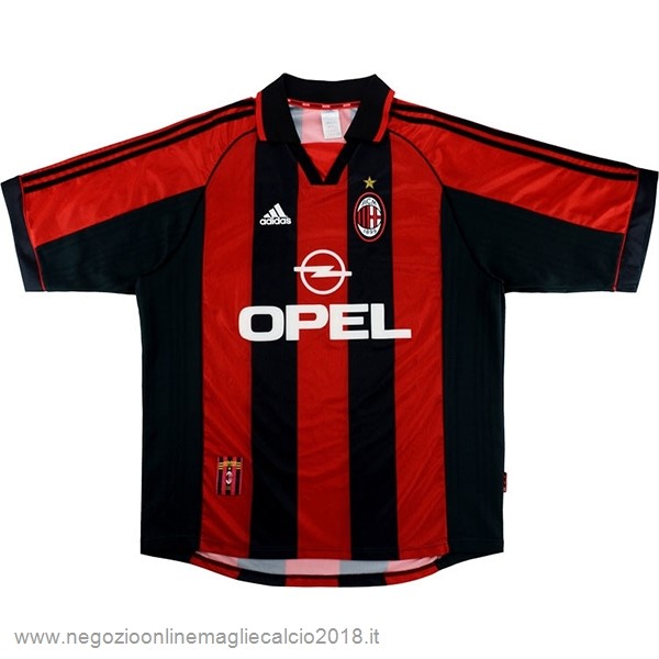 Home Online Maglia AC Milan Rétro 1998 2000 Rosso