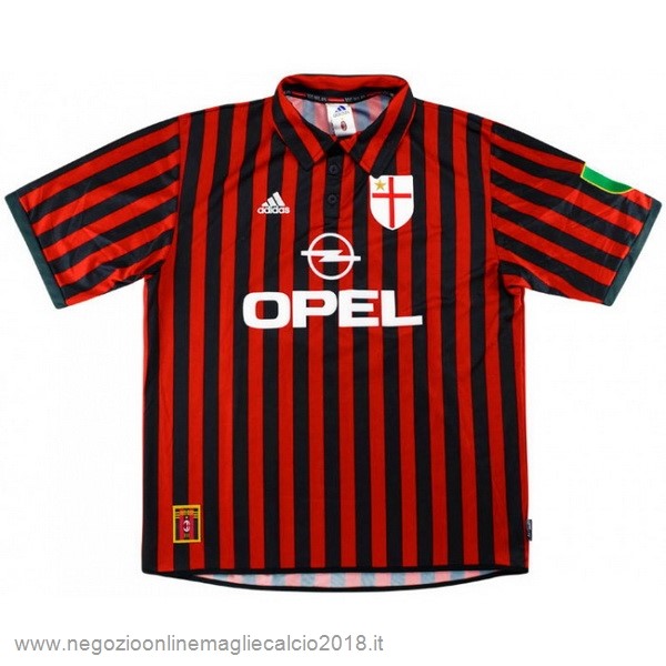 Home Online Maglia AC Milan Rétro 1999 2000 Rosso