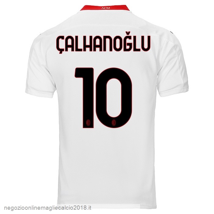 NO.10 Calhanoglu Away Online Maglia AC Milan 2020/21 Bianco
