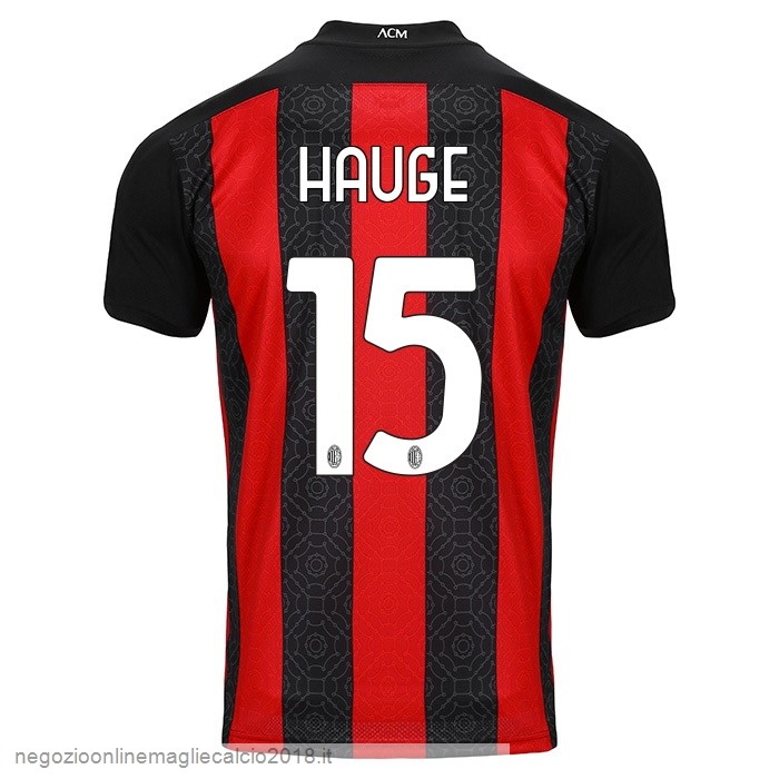 NO.15 Hauge Home Online Maglia AC Milan 2020/21 Rosso