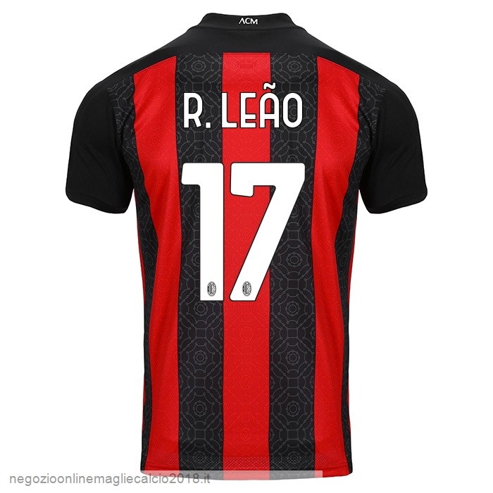 NO.17 R.Leao Home Online Maglia AC Milan 2020/21 Rosso