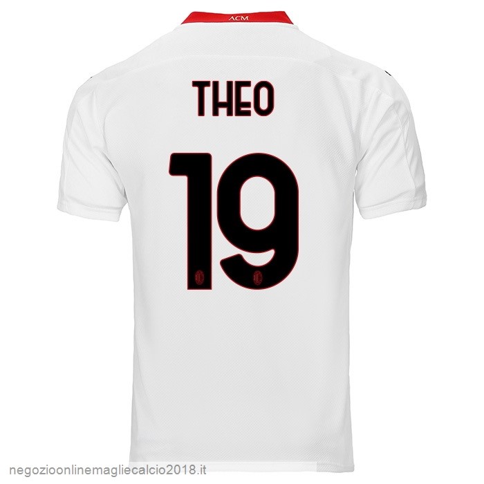 NO.19 Theo Away Online Maglia AC Milan 2020/21 Bianco