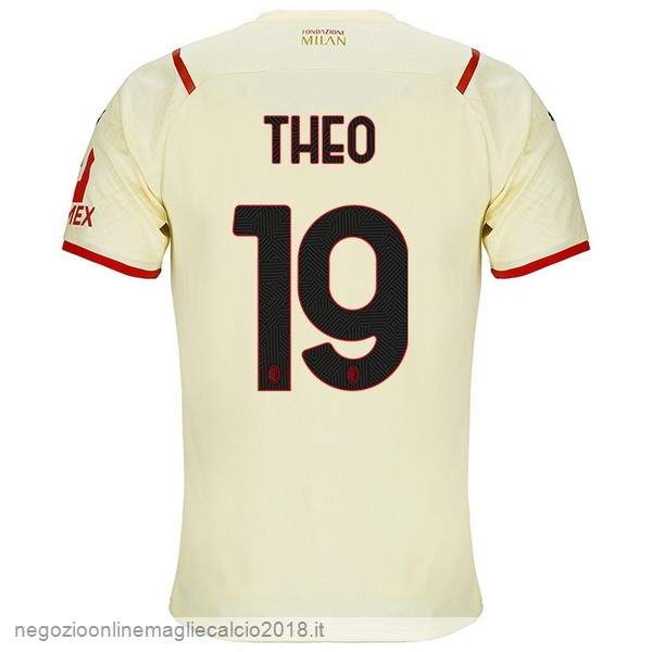 NO.19 Theo Away Online Maglia AC Milan 2021/2022 Giallo