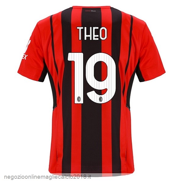 NO.19 Theo Home Online Maglia AC Milan 2021/2022 Rosso