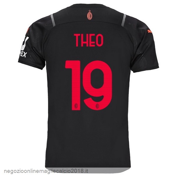 NO.19 Theo Terza Online Maglia AC Milan 2021/2022 Nero