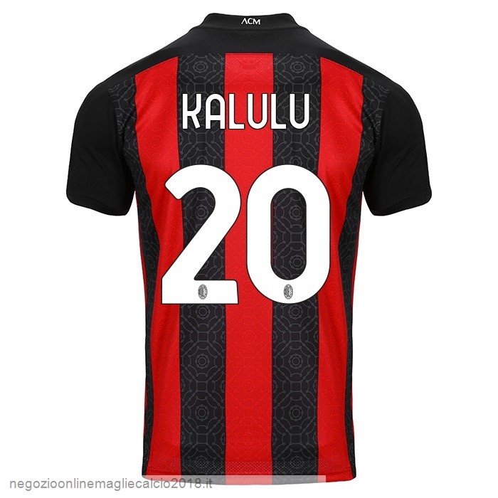 NO.20 Kalulu Home Online Maglia AC Milan 2020/21 Rosso