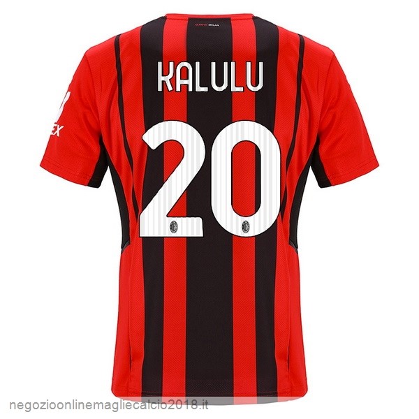NO.20 Kalulu Home Online Maglia AC Milan 2021/2022 Rosso