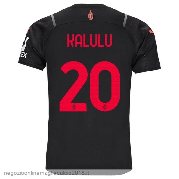 NO.20 Kalulu Terza Online Maglia AC Milan 2021/2022 Nero