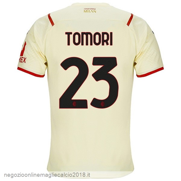 NO.23 Tomori Away Online Maglia AC Milan 2021/2022 Giallo