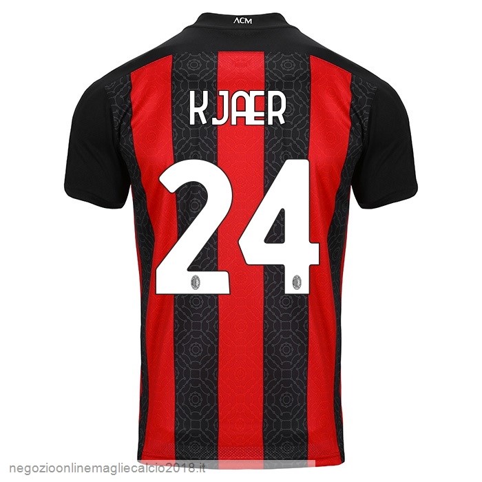 NO.24 Kjaer Home Online Maglia AC Milan 2020/21 Rosso