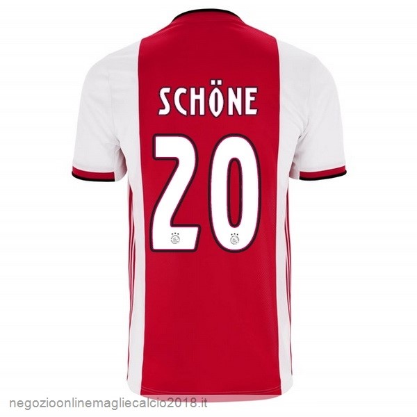 NO.20 Schone Home Online Maglie Calcio Ajax 2019/20 Rosso
