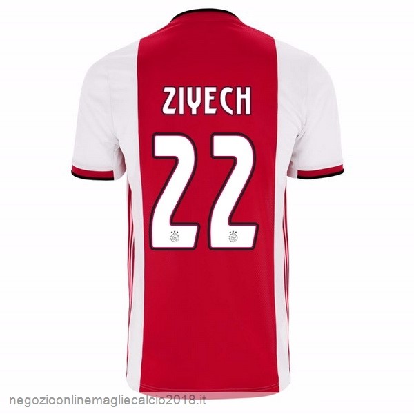 NO.22 Ziyech Home Online Maglie Calcio Ajax 2019/20 Rosso