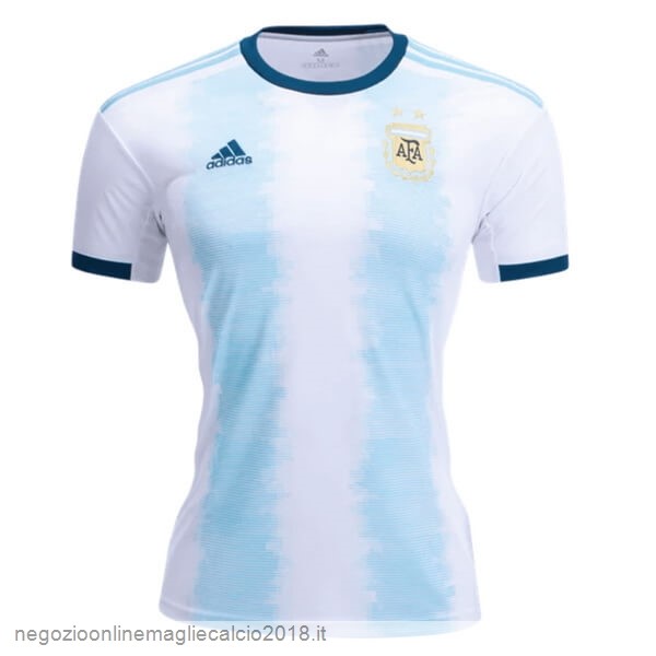 Home Online Maglie Calcio Donna Argentina 2019 Blu Bianco