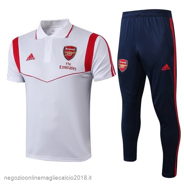 Online Set Completo Polo Arsenal 2019/20 Bianco Rosso