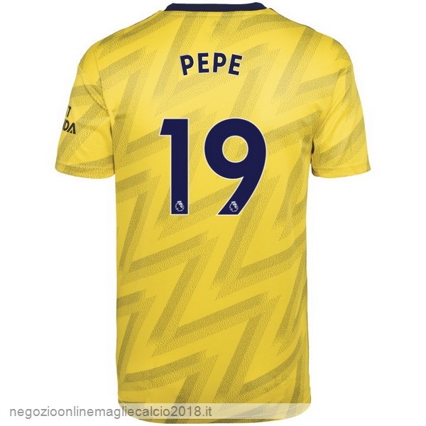 NO.19 Pepe Away Online Maglie Calcio Arsenal 2019/20 Giallo
