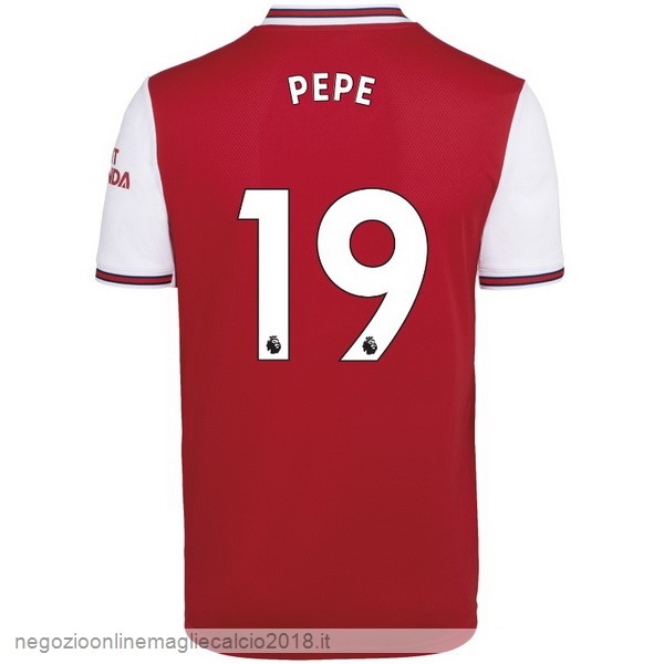 NO.19 Pepe Home Online Maglie Calcio Arsenal 2019/20 Rosso