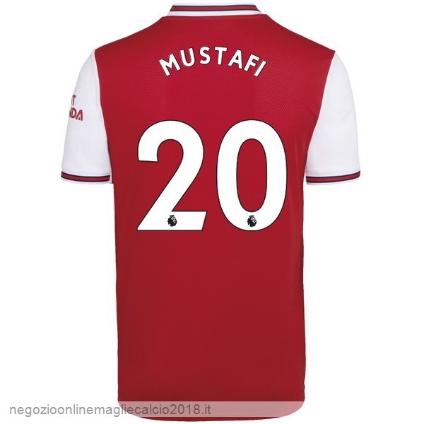 NO.20 Mustafi Home Online Maglie Calcio Arsenal 2019/20 Rosso