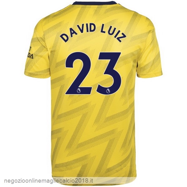 NO.23 David Luiz Away Online Maglie Calcio Arsenal 2019/20 Giallo