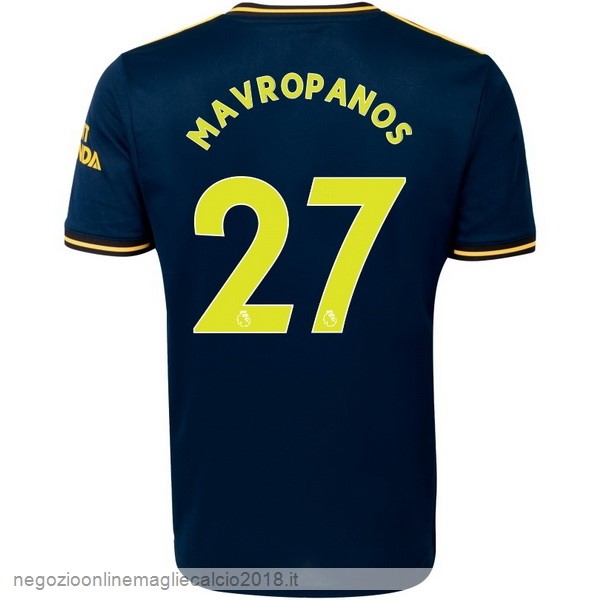 NO.27 Mavropanos Terza Online Maglie Calcio Arsenal 2019/20 Blu