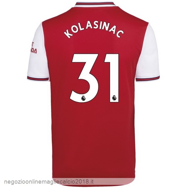 NO.31 Kolasinac Home Online Maglie Calcio Arsenal 2019/20 Rosso