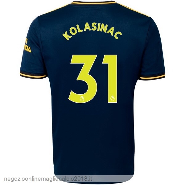 NO.31 Kolasinac Terza Online Maglie Calcio Arsenal 2019/20 Blu