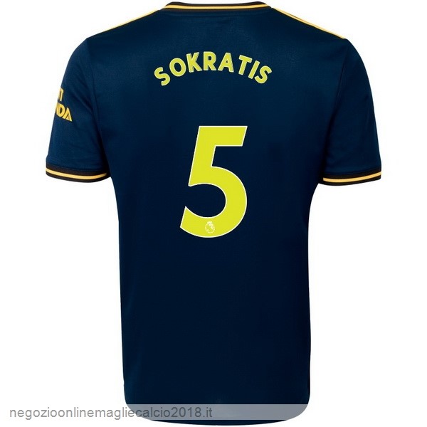 NO.5 Sokratis Terza Online Maglie Calcio Arsenal 2019/20 Blu
