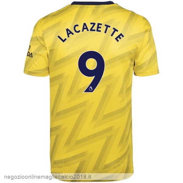 NO.9 Lacazette Away Online Maglie Calcio Arsenal 2019/20 Giallo