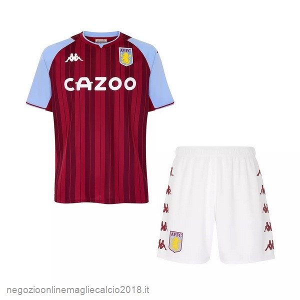 Home Online Set Completo Bambino Aston Villa 2021/2022 Rosso
