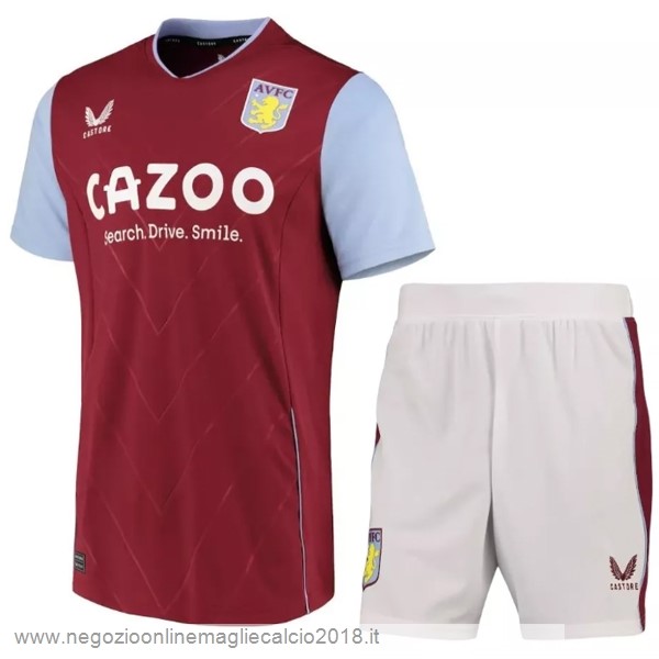 Home Online Conjunto De Bambino Aston Villa 2022/23 Rosso