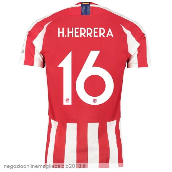 NO.16 H. Herrera Home Online Maglia Atlético Madrid 2019/20 Rosso