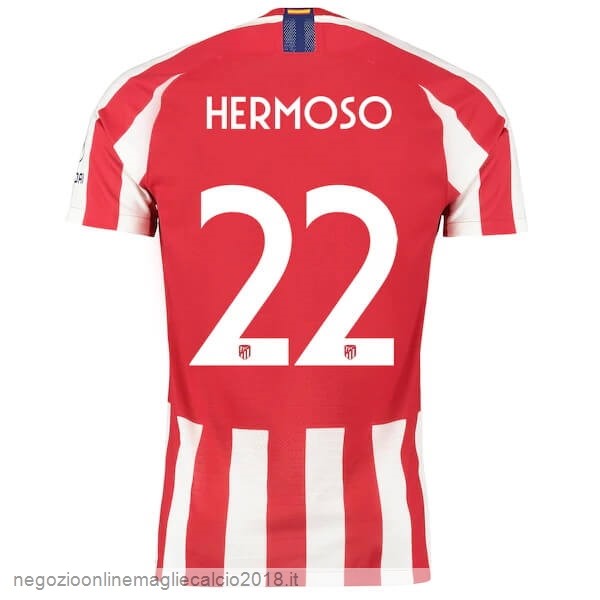 NO.22 Hermoso Home Online Maglia Atlético Madrid 2019/20 Rosso