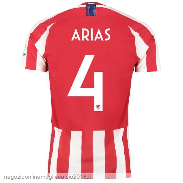 NO.4 Arias Home Online Maglia Atlético Madrid 2019/20 Rosso