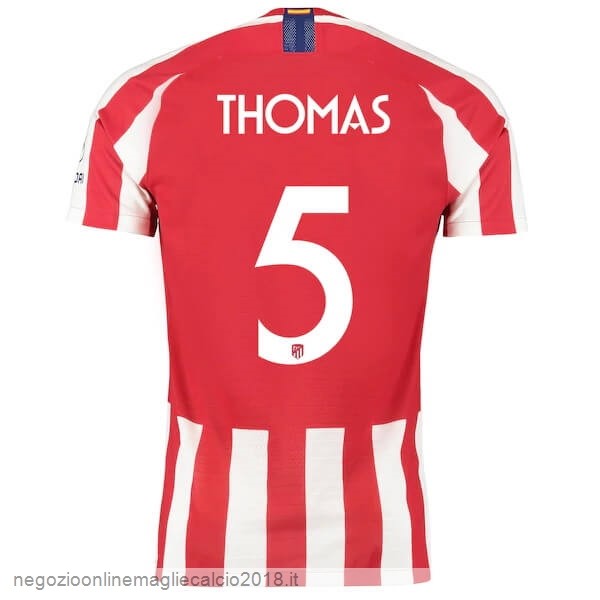 NO.5 Thomas Home Online Maglia Atlético Madrid 2019/20 Rosso