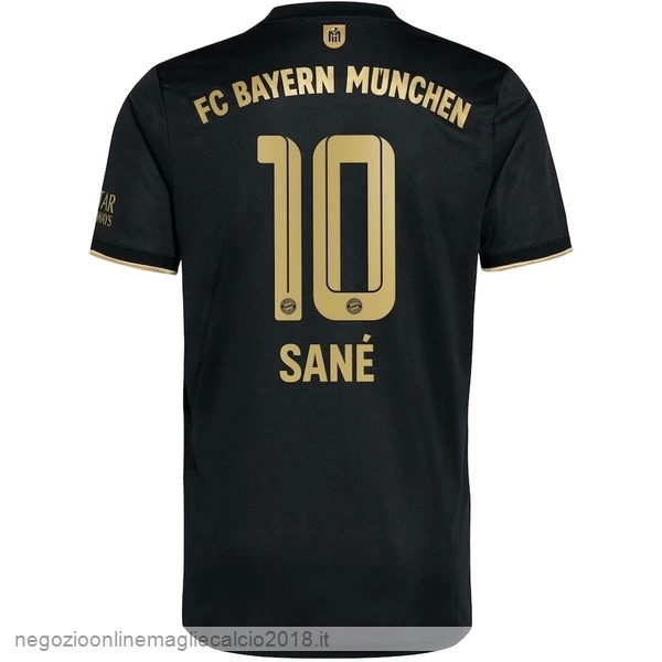 NO.10 Sané Away Online Maglia Bayern München 2021/2022 Nero