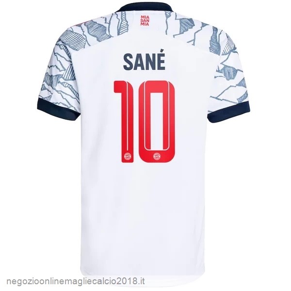 NO.10 Sané Terza Online Maglia Bayern München 2021/2022 Bianco