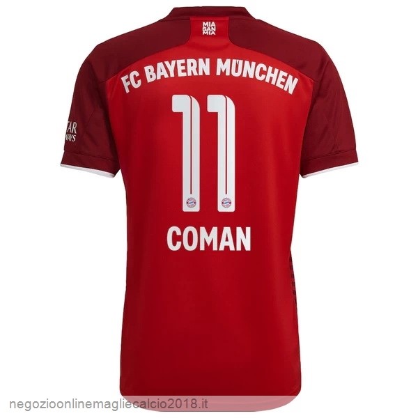 NO.11 Coman Home Online Maglia Bayern München 2021/2022 Rosso