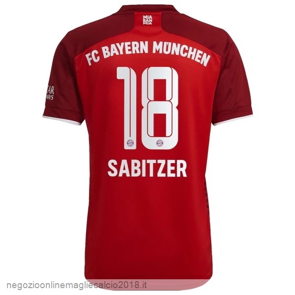 NO.18 Sabitzer Home Online Maglia Bayern München 2021/2022 Rosso