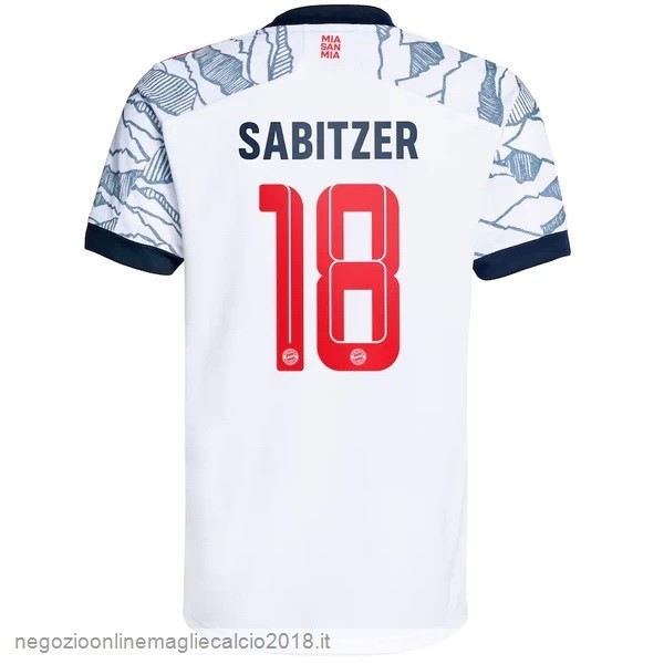 NO.18 Sabitzer Terza Online Maglia Bayern München 2021/2022 Bianco