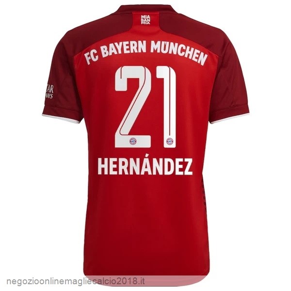 NO.21 Hernández Home Online Maglia Bayern München 2021/2022 Rosso