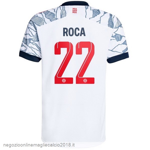 NO.22 Roca Terza Online Maglia Bayern München 2021/2022 Bianco