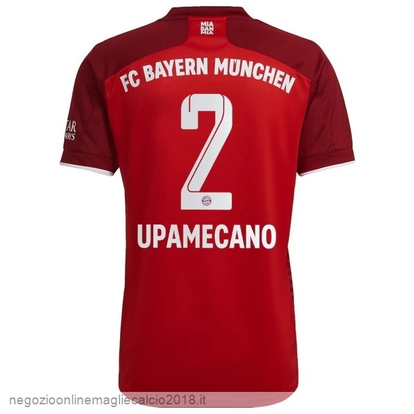 NO.2 Upamecano Home Online Maglia Bayern München 2021/2022 Rosso