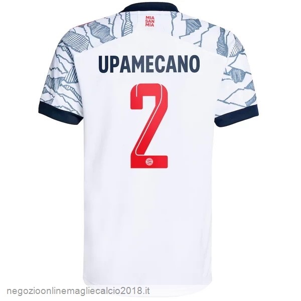 NO.2 Upamecano Terza Online Maglia Bayern München 2021/2022 Bianco