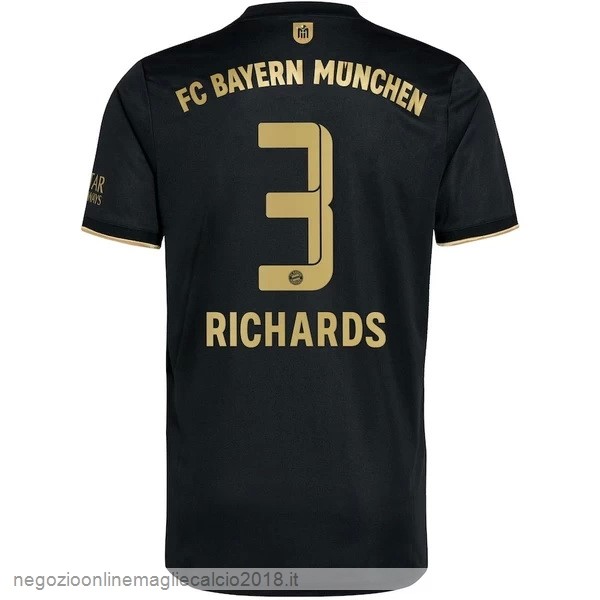NO.3 O. Richards Away Online Maglia Bayern München 2021/2022 Nero