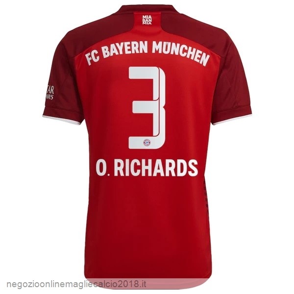NO.3 O. Richards Home Online Maglia Bayern München 2021/2022 Rosso
