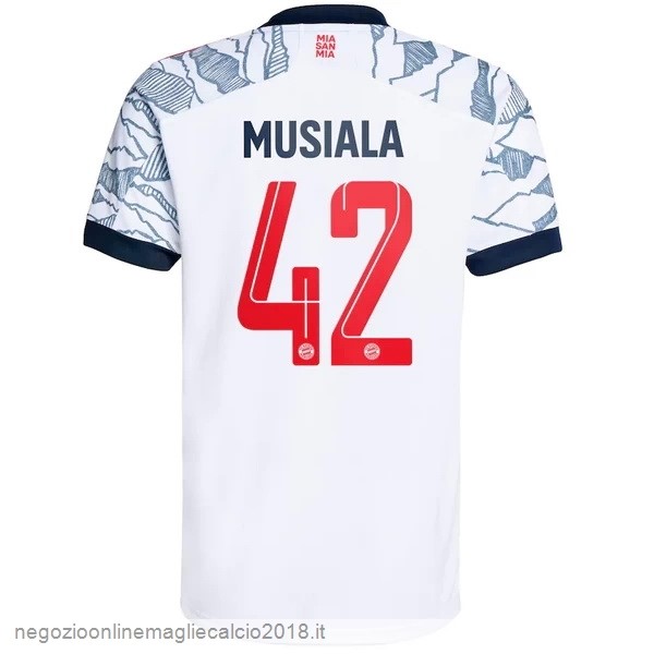 NO.42 Musiala Terza Online Maglia Bayern München 2021/2022 Bianco