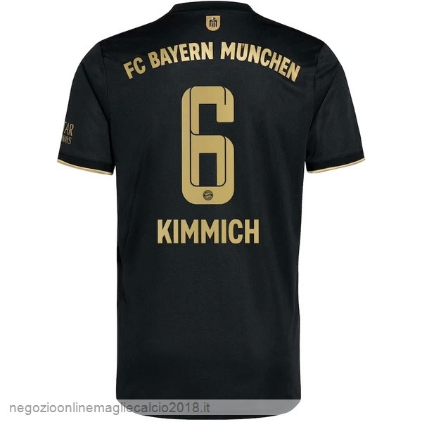 NO.6 Kimmich Away Online Maglia Bayern München 2021/2022 Nero