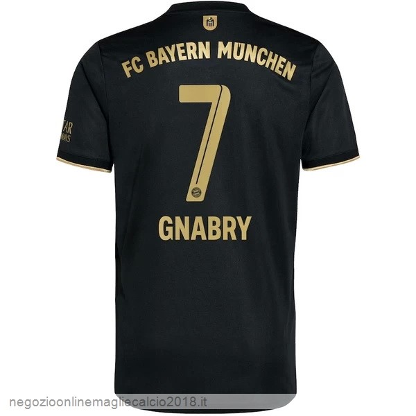 NO.7 Gnabry Away Online Maglia Bayern München 2021/2022 Nero
