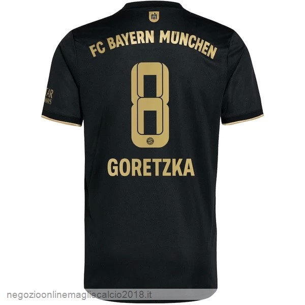 NO.8 Goretzka Away Online Maglia Bayern München 2021/2022 Nero